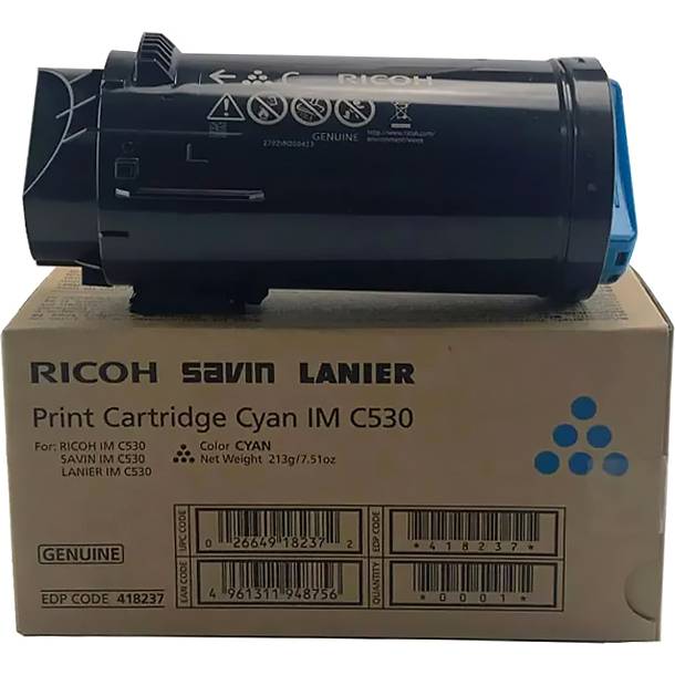 Тонер-картридж тип IM C530 голубой Ricoh IM C530 (418241) — для бизнеса и офиса