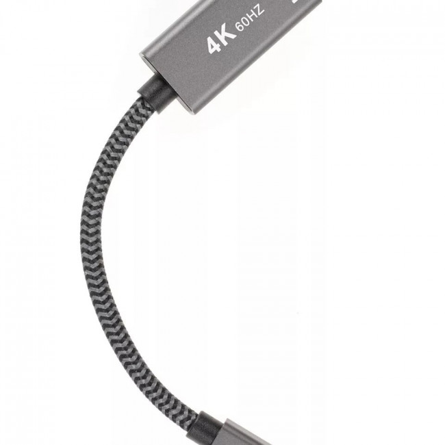 Адаптер miniDP --> HDMI-F 0.15м ,  оплетка, 4K@60Hz, Telecom (TA565) Адаптер-переходник Telecom Mini DisplayPort M/HDMI F (TA565)