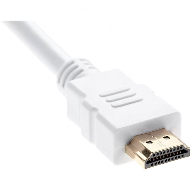Кабель HDMI 19M/M ver 2.0, 1.8М, белый  Aopen/Qust <ACG711DW-1.8M> Кабель AOpen/Qust HDMI (m)/HDMI (m) - 1.8 м (ACG711DW-1.8M) — для бизнеса и офиса