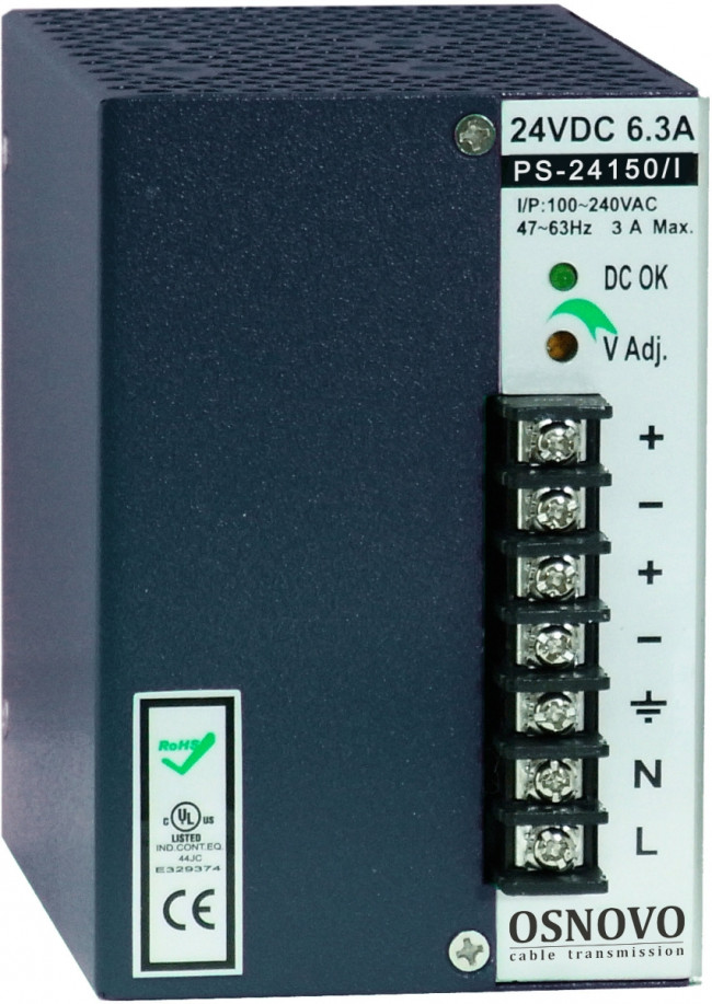 Блок питания OSNOVO PS-24150/I — для бизнеса и офиса