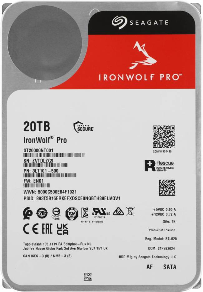 Жесткий диск Seagate ST20000NT001 — для бизнеса и офиса