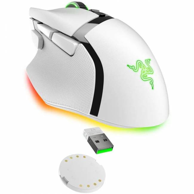 Игровая мышь Razer Basilisk V3 Pro 35K - White gaming mouse Razer Basilisk V3 Pro 35K - White gaming mouse RZ01-05240200-R3G1 — для бизнеса и офиса Игровая мышь Razer Basilisk V3 Pro 35K - White gaming mouse Razer Basilisk V3 Pro 35K - White gaming mouse RZ01-05240200-R3G1 — для бизнеса и офиса