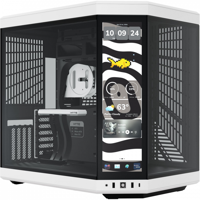 Корпус без блока питания HYTE Y70 Touch Infinite (CS-HYTE-Y70TTI-WB) — для бизнеса и офиса