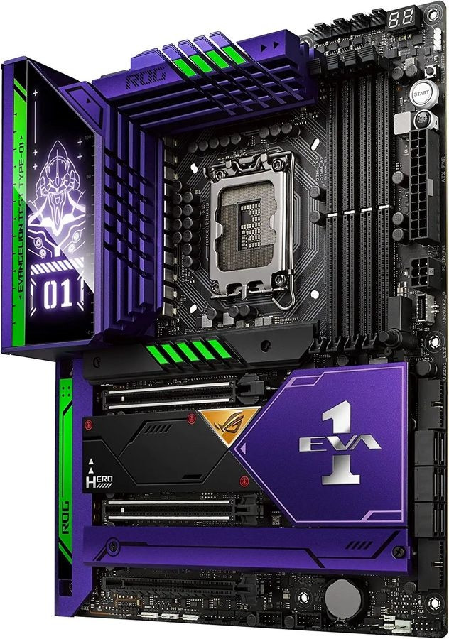 Материнская плата ASUS ROG MAXIMUS Z690 HERO EVA — для бизнеса и офиса Материнская плата ASUS ROG MAXIMUS Z690 HERO EVA — для бизнеса и офиса