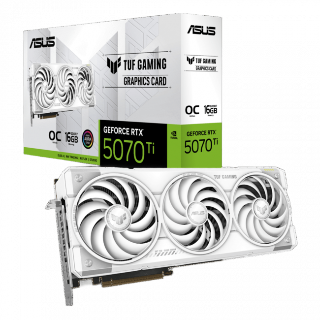Видеокарта ASUS TUF-RTX5070TI-O16G-WHITEGAMING (90YV0MD3-M0NA00) — для бизнеса и офиса Видеокарта ASUS TUF-RTX5070TI-O16G-WHITEGAMING (90YV0MD3-M0NA00) — для бизнеса и офиса