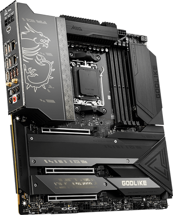 Материнская плата MSI MEG X670E GODLIKE — для бизнеса и офиса Материнская плата MSI MEG X670E GODLIKE — для бизнеса и офиса