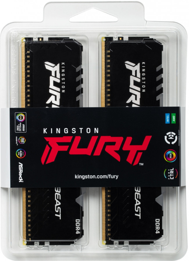 Память оперативная Kingston FURY Beast RGB KF426C16BBAK2/16