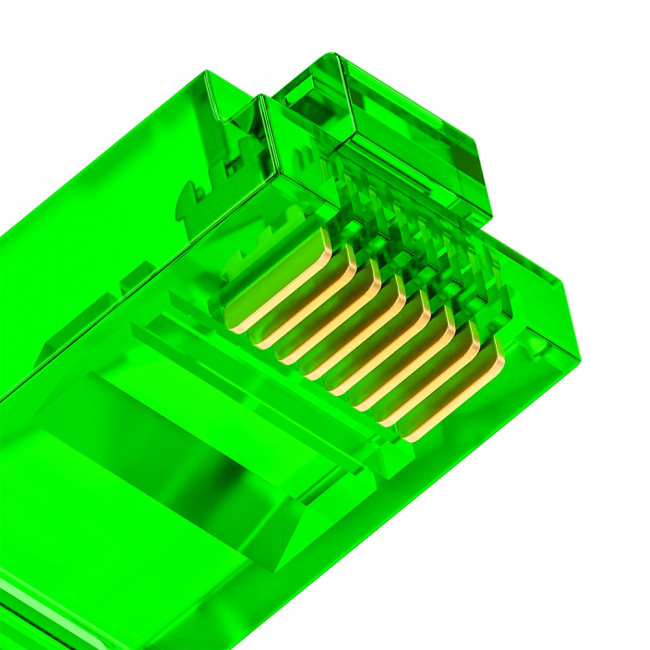 Greenconnect Коннектор цветной RJ-45 cat.5e UTP Male, для многожильного кабеля, 8p8c 15 шт (3 цвета по 5 шт), GCR-51802 Коннектор Greenconnect цветной RJ-45 cat.5e UTP Male — для бизнеса и офиса