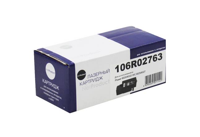 Тонер-картридж NetProduct (N-106R02763) для Xerox Phaser 6020/6022/WC 6025/6027, Bk, 2K — для бизнеса и офиса