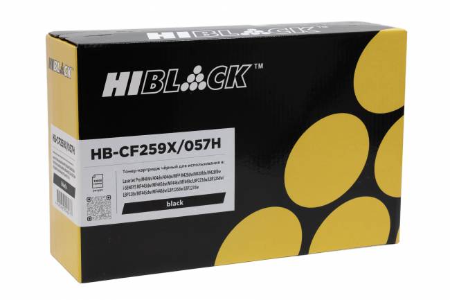 Картридж Hi-Black (HB-CF259X/057H) для HP LJ Pro M304/404n/MFP M428dw/MF443/445, 10K (с чипом) — для бизнеса и офиса