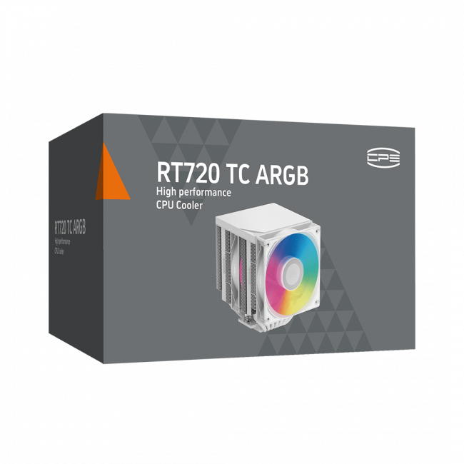 Кулер для процессора PCCooler CPU Cooler RT720 TC ARGB WH WHITE — для бизнеса и офиса Кулер для процессора PCCooler CPU Cooler RT720 TC ARGB WH WHITE — для бизнеса и офиса