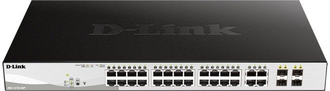 Коммутатор D-Link DGS-1210-28P/F3A — для бизнеса и офиса