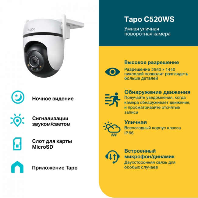 Камера TP-Link Tapo C520WS — для бизнеса и офиса