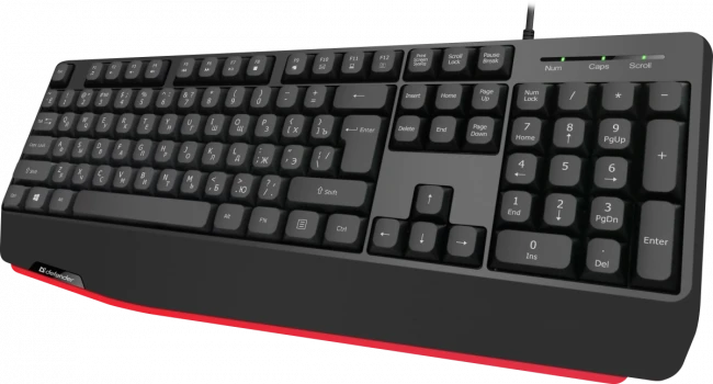 Defender Проводная клавиатура Atom HB-546 RU,черный,104+FN,1.8м Defender 45546
