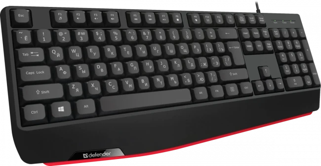Defender Проводная клавиатура Atom HB-546 RU,черный,104+FN,1.8м Defender 45546