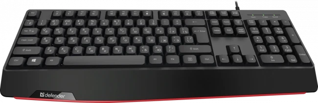 Defender Проводная клавиатура Atom HB-546 RU,черный,104+FN,1.8м Defender 45546