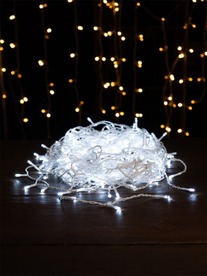 Гирлянда Гирлянда 240LED 220V, 8 режимов, 3х2м, занавес, холодный белый