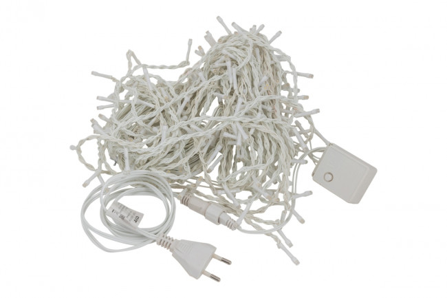 Гирлянда Гирлянда 240LED 220V, 8 режимов, 3х2м, занавес, холодный белый