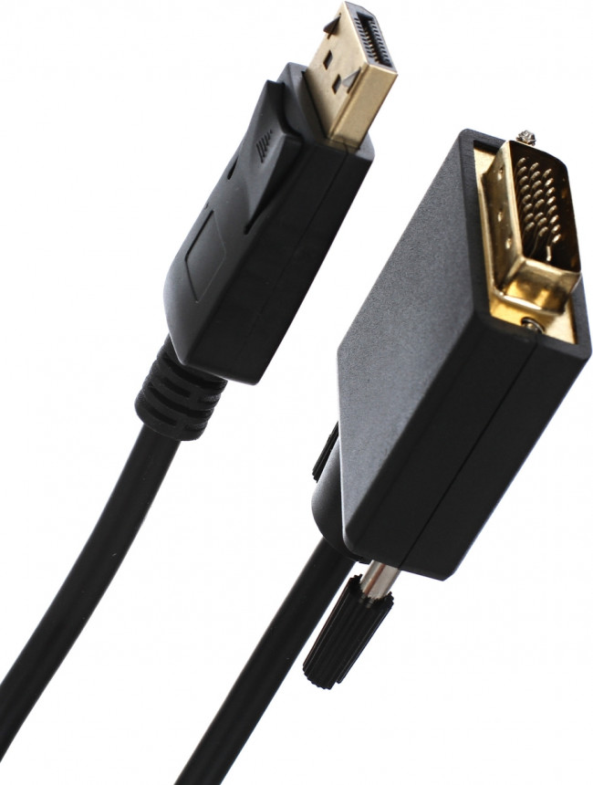 Кабель-переходник DisplayPort M ---> DVI M  1,8м VCOM <CG606-1.8M> VCOM DisplayPort M ---> DVI M  1,8м