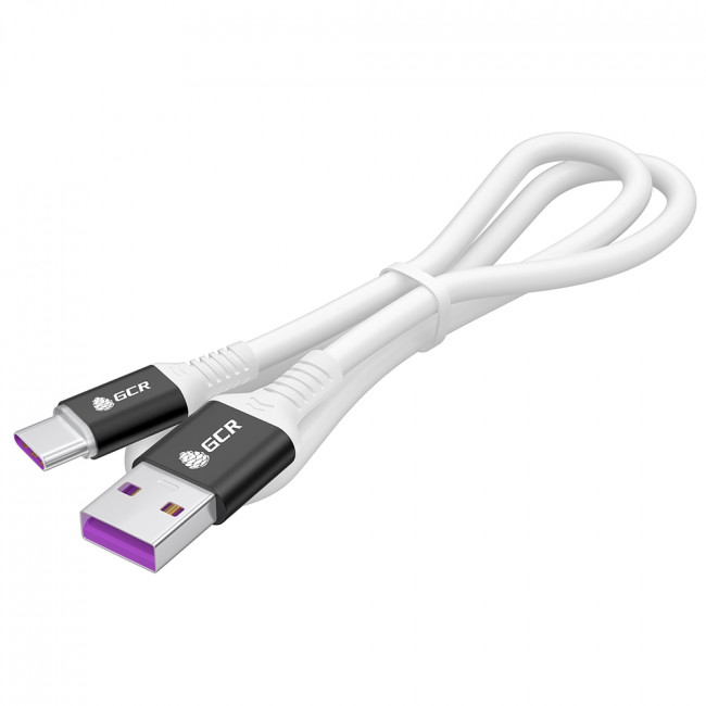 GCR Кабель 0.5m, TypeC POWER DELIVERY 60 W, 5A max, быстрая зарядка, белый TPE, AL case черный, белый ПВХ, 28/22 AWG, GCR-53655 Greenconnect GCR-53655 GCR Кабель 0.5m, TypeC POWER DELIVERY 60 W, 5A max, быстрая зарядка, белый TPE, AL case черный, белый ПВХ, 28/22 AWG, GCR-53655 Greenconnect GCR-53655