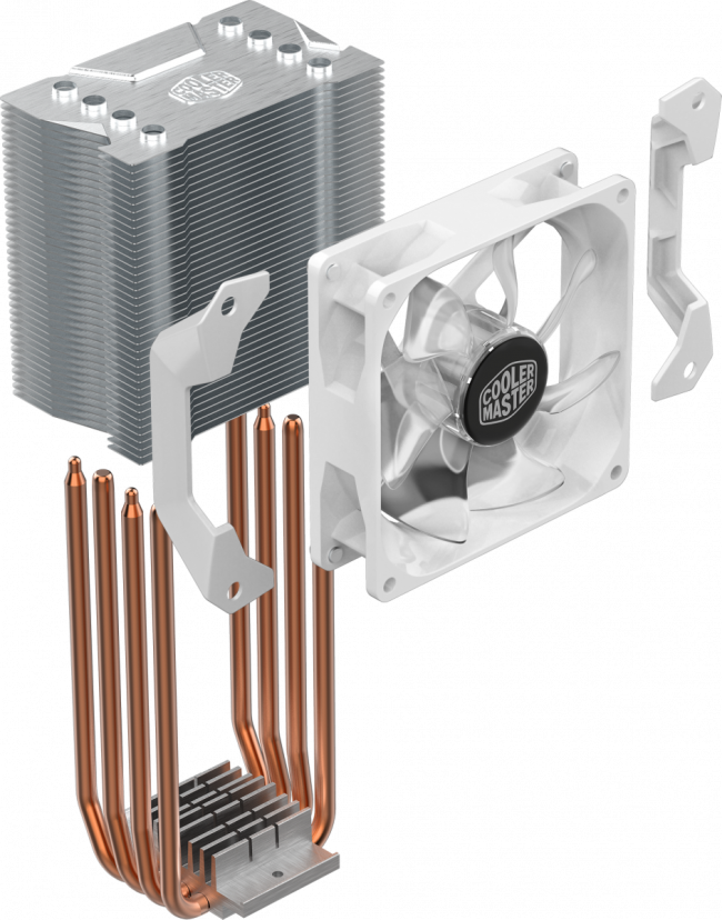 Кулер для процессора Cooler Master Hyper H410R White Edition (RR-H41W-20PW-R1)