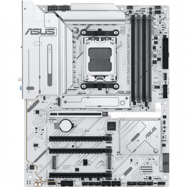 Материнская плата ASUS X870 MAX GAMING WIFI7 W (90MB1LZ0-M0EAY0) — для бизнеса и офиса Материнская плата ASUS X870 MAX GAMING WIFI7 W (90MB1LZ0-M0EAY0) — для бизнеса и офиса