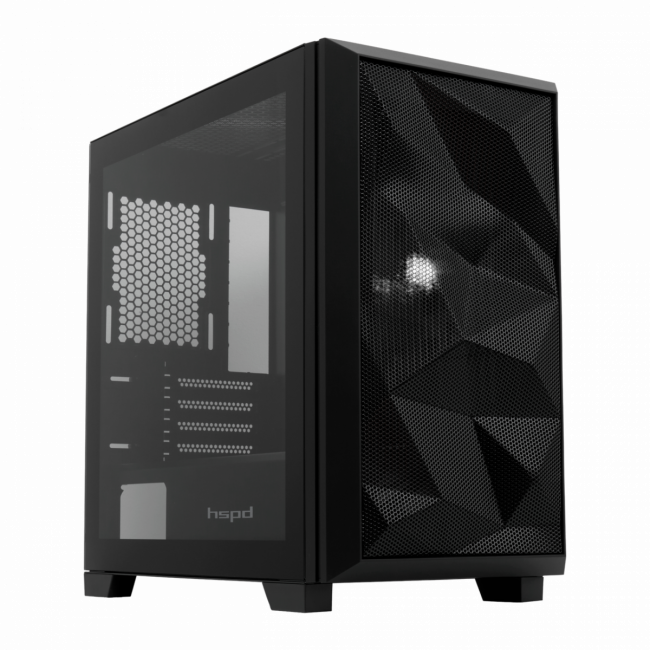 Корпус без блока питания HSPD M340-TGBK — для бизнеса и офиса