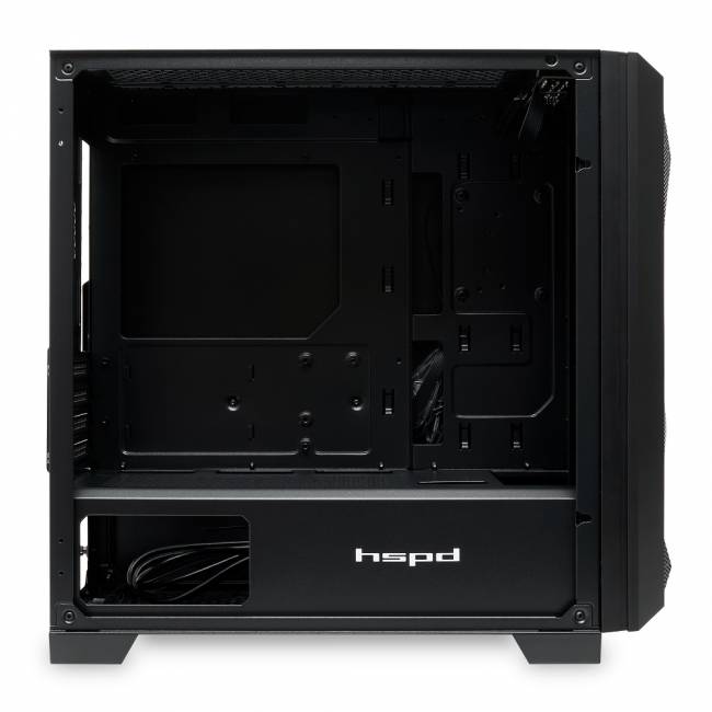 Корпус без блока питания HSPD M340-TGBK — для бизнеса и офиса
