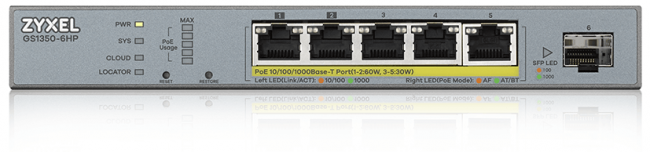 Коммутатор Zyxel GS1350-6HP