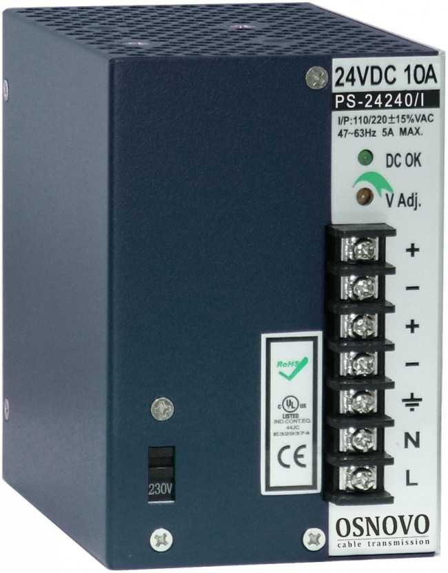 Блок питания OSNOVO PS-24240/I — для бизнеса и офиса