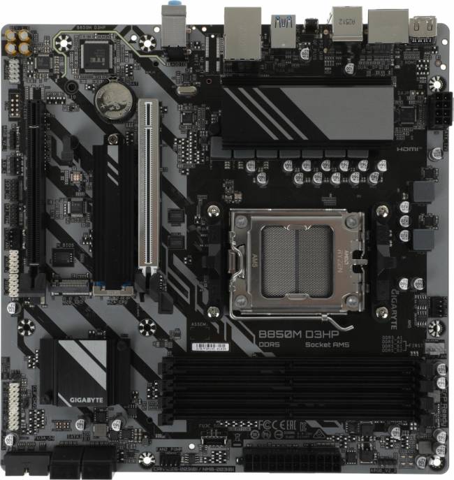 Материнская плата Gigabyte B850M D3HP — для бизнеса и офиса Материнская плата Gigabyte B850M D3HP — для бизнеса и офиса