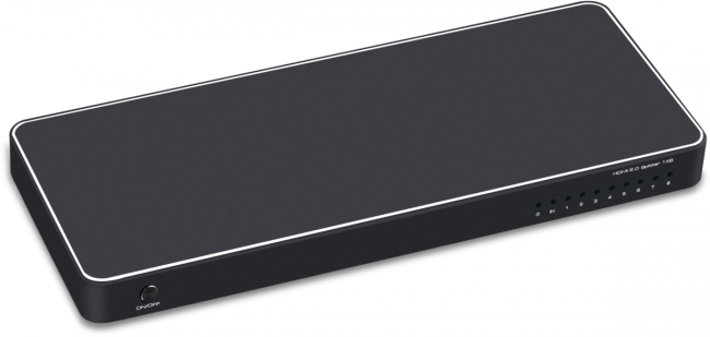 Greenconnect Разветвитель v2.0 HDMI 1на 8 выходов, 4Kx2K 60Hz HDCP 2.2  серия Greenline GL-v108K Greenconnect Разветвитель Greenline v2.0 HDMI 1 к 8, 4Kx2K 60Hz HDCP 2.2 — для бизнеса и офиса