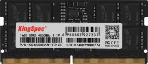 Память DDR5 16GB 4800MHz SHENZHEN KINGSPEC ELECTRONICS TECHNOLOGY CO LTD KS4800D5N11016G