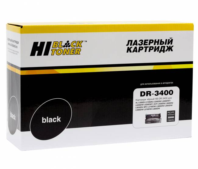 Драм-юнит Hi-Black (HB-DR-3400) для Brother HL-L5000/5100/5200/6250/6300/6400, 30K — для бизнеса и офиса