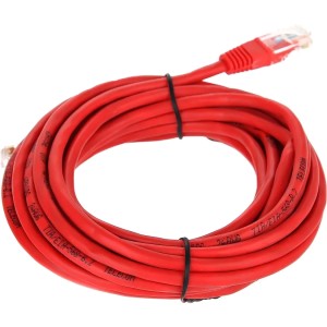Патчкорд литой "Telecom" UTP кат.5е 5,0м красный VCOM NA102-R-5M