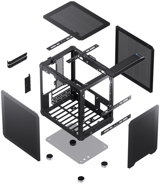 Корпус без блока питания JONSBO C6 Handle Black — для бизнеса и офиса