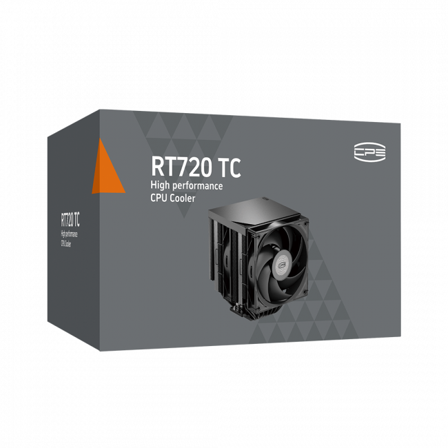 Кулер для процессора PCCooler CPU Cooler RT720 TC BK BLACK — для бизнеса и офиса