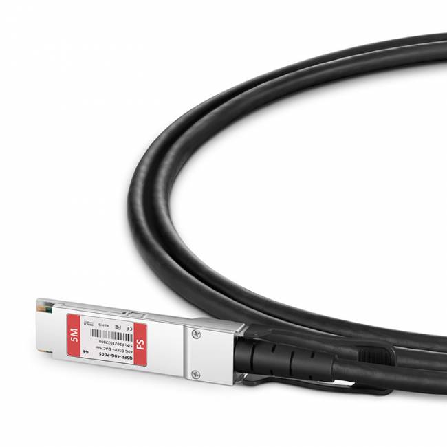 Твинаксиальный медный кабель FS QSFP-PC05 (74640) — для бизнеса и офиса Твинаксиальный медный кабель FS QSFP-PC05 (74640) — для бизнеса и офиса
