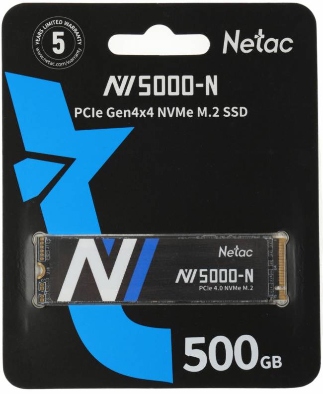 Накопитель SSD Netac NT01NV5000N-500-E4X — для бизнеса и офиса