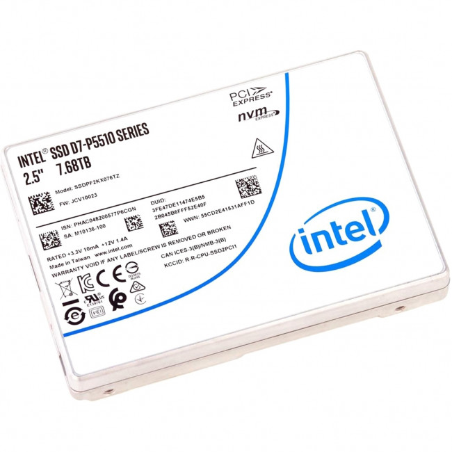 Твердотельный накопитель Intel SSD D7-P5510 Series, 7.68TB (SSDPF2KX076TZ01) Твердотельный накопитель Intel SSD D7-P5510 Series, 7.68TB (SSDPF2KX076TZ01)