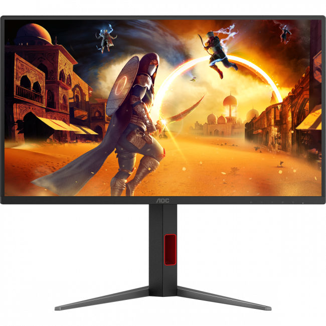 Монитор  AOC 25G4S 24,5 16:9 Fast IPS 1920x1080 310Hz 0,5ms 400cd 2xHDMI 1xDP HAS 130mm Internal Black&Red 100x100 AOC 25G4S — для бизнеса и офиса