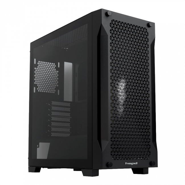 Корпус без блока питания HSPD M541-TGBK — для бизнеса и офиса