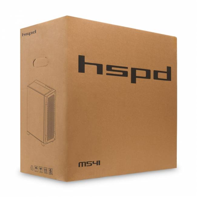 Корпус без блока питания HSPD M541-TGBK — для бизнеса и офиса