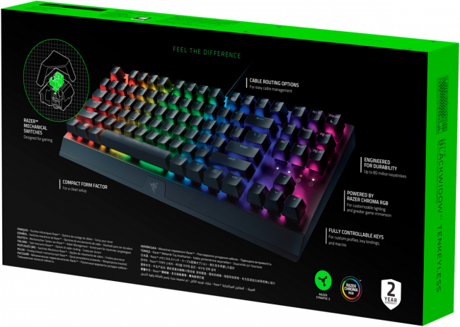 Игровая клавиатура Razer Blackwidow V3 Razer BlackWidow V3 Tenkeyless Игровая клавиатура Razer Blackwidow V3 Razer BlackWidow V3 Tenkeyless