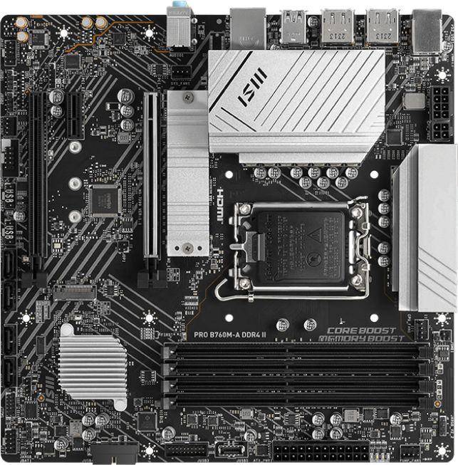 Материнская плата MSI PRO B760M-A DDR4 II — для бизнеса и офиса