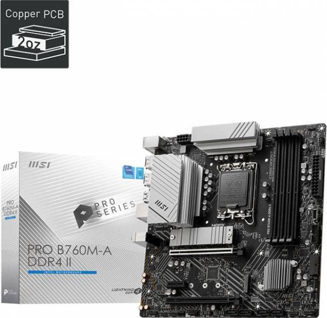 Материнская плата MSI PRO B760M-A DDR4 II — для бизнеса и офиса
