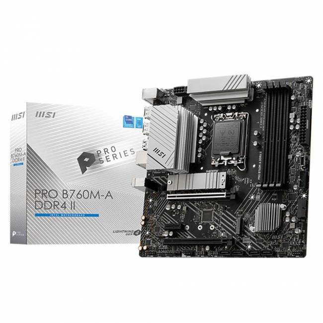 Материнская плата MSI PRO B760M-A DDR4 II — для бизнеса и офиса