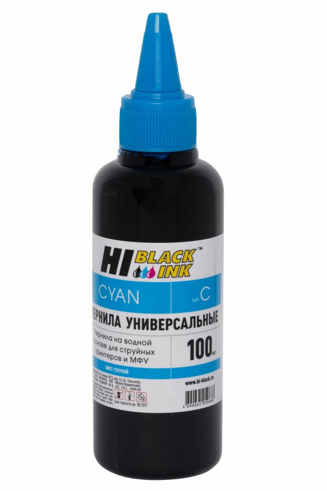 Чернила Hi-Black Универсальные для Canon (Тип C-V1), C, 0,1 л. — для бизнеса и офиса