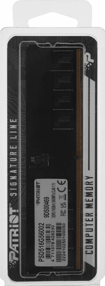 Память DDR5 16GB 5600MHz Patriot PSD516G56002 — для бизнеса и офиса
