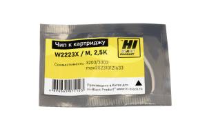Чип Hi-Black к картриджу  HP CLJ Pro 3203/3303 (W2223X), M, 2,5K